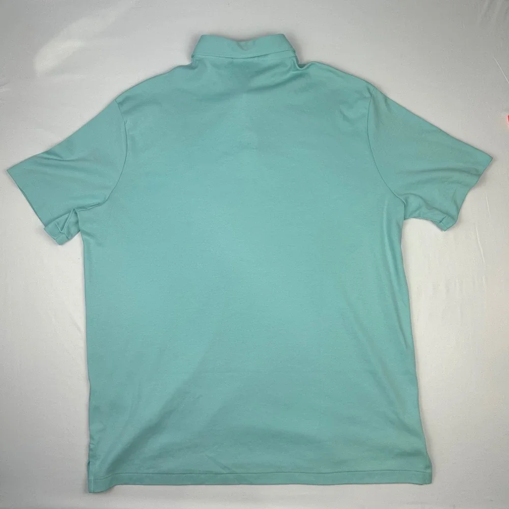 Polo Ralph Lauren Mens XL Mint Green Aqua‎ Cotton Short Sleeve Polo Shirt Logo